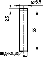 Габариты ISN H0B-31N-2,5-L